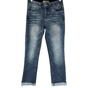 Democracy "Ab"solution Ab Technology Mid Wash Rolled Hem‎ Skinny Jeans Womens 2